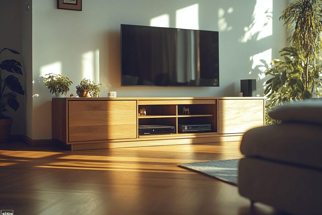 Les avantages d’un meuble TV avec rangement intégré