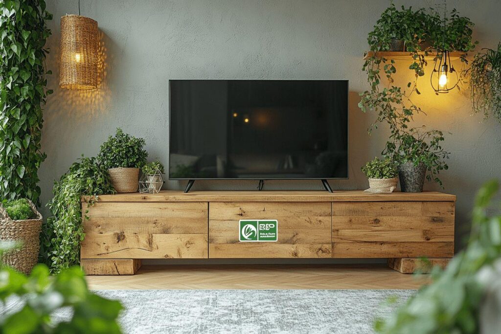 Avantages d’un meuble TV écologique : matériaux et labels