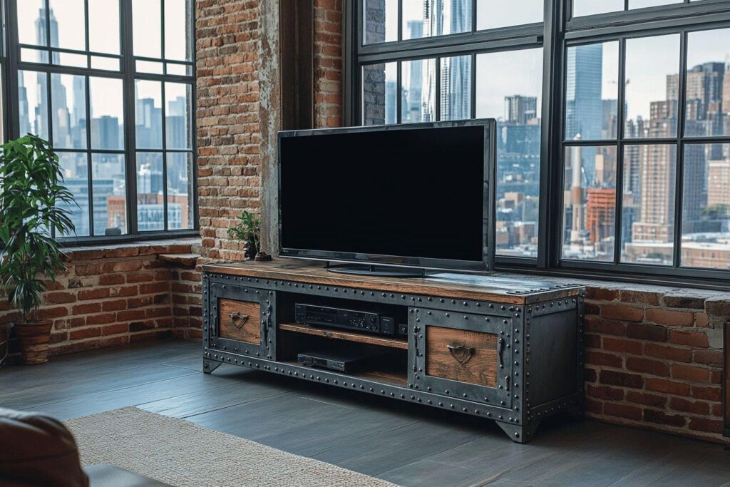 Intégrer son meuble TV dans une décoration industrielle : conseils clés