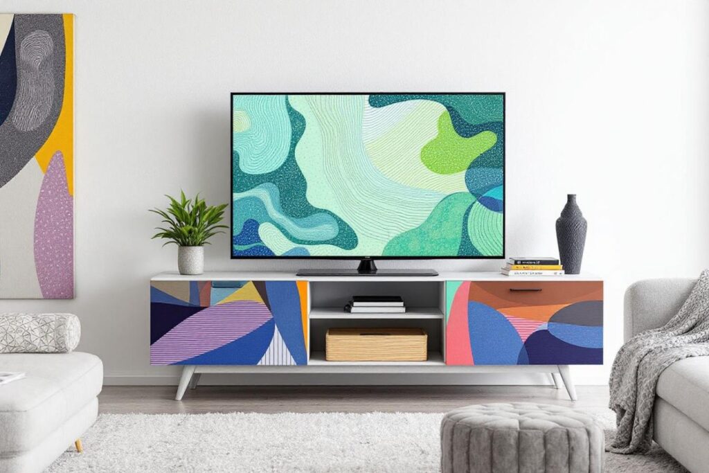 Meuble TV coloré : comment bien choisir sa couleur ?