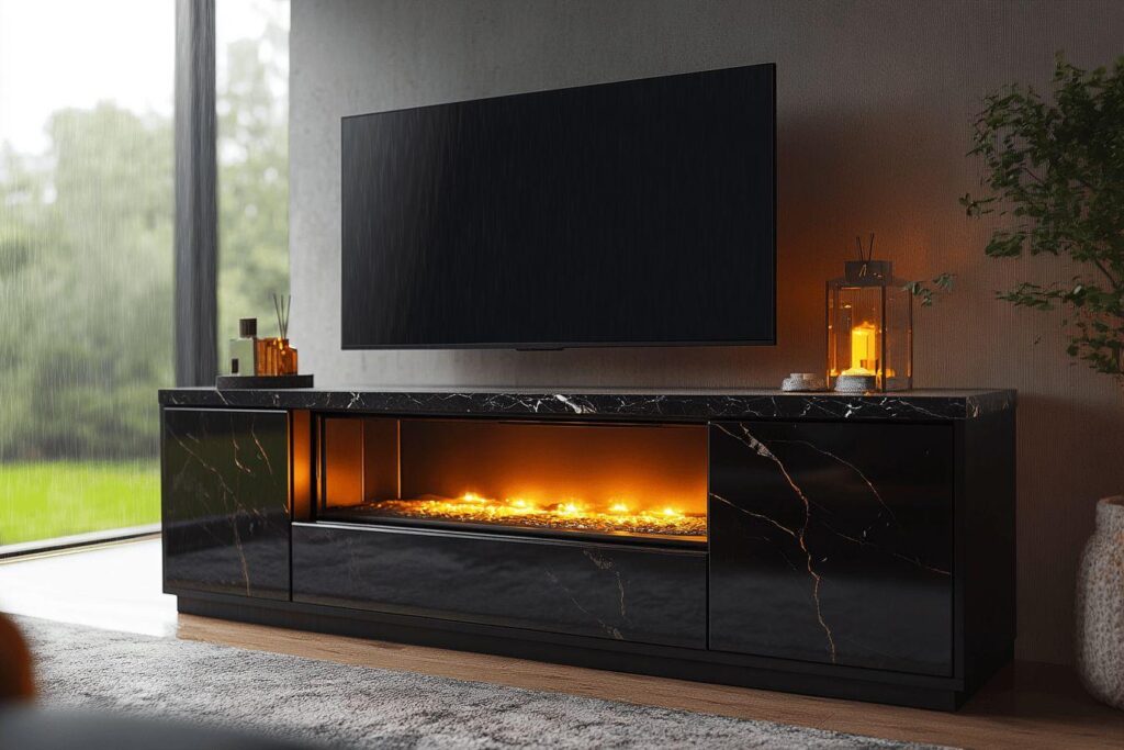 Choisir un meuble TV avec cheminée électrique : bonne ou mauvaise idée ?